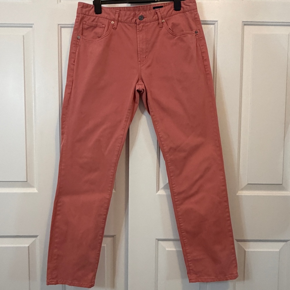 7 Diamonds Clifton Slim Straight 5 Pocket Chino Pant - 34x32 - Dusty Pink - EUC - Picture 3 of 9